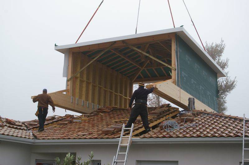 extension de maison par le haut